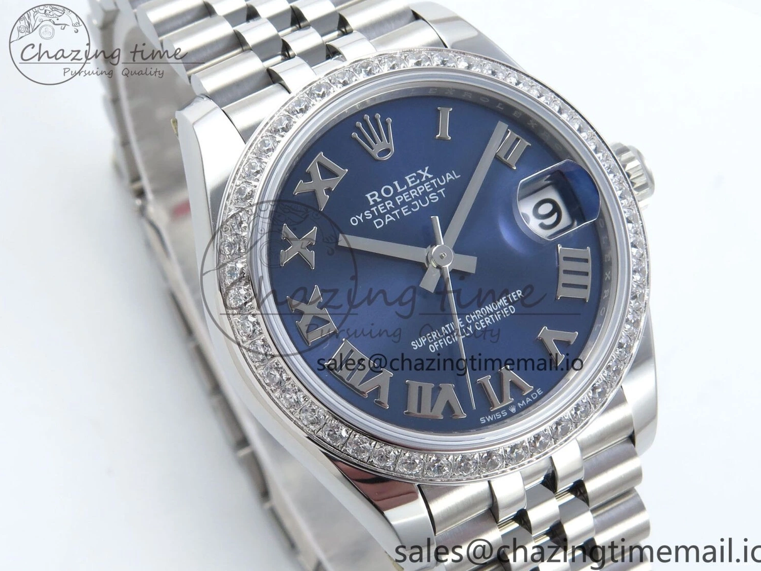 Dial Best Blue Jubilee 1:1 ARF Bezel Edition DateJust Roman 904L 2688 on Bracelet Diamonds SS 31 Steel 278384RBR ETA 0423